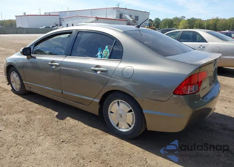 2006 Honda Civic Hybrid from USA, damaged, VIN JHMFA36286S002981